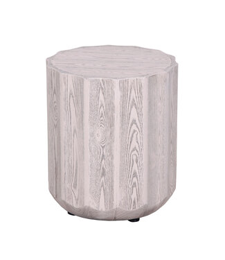 Fine Asianliving Tavolino in Cemento Effetto Legno - Kenzie D35xH44cm