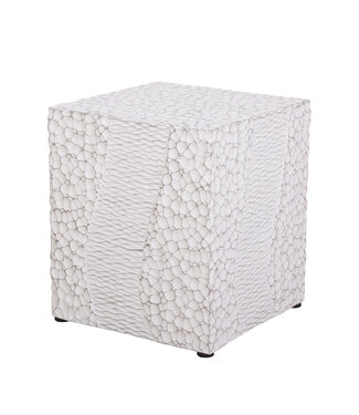 Fine Asianliving Bijzettafel Beton Imitatiehout - Brynn D35xH44cm