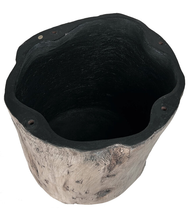 Bijzettafel Beton Imitatiehout - Calix D35xH44cm