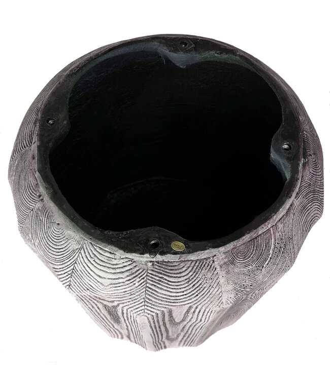 Table Basse Béton Imitation Bois - Kenzie D35xH44cm