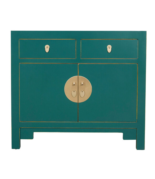 Chinese Cabinet Teal - Orientique Collection W90xD40xH80cm