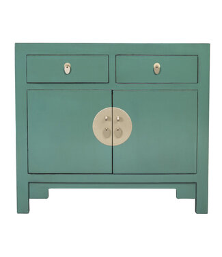 Fine Asianliving Armoire Chinoise Vert Sapin - Orientique Collection L90xP40xH80cm