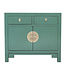 Fine Asianliving Armadio Cinese Verde Pino - Orientique Collezione L90xP40xA80cm