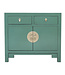 Fine Asianliving Armoire Chinoise Vert Sapin - Orientique Collection L90xP40xH80cm