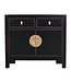 Chinese Cabinet Onyx Black - Orientique Collection W90xD40xH80cm