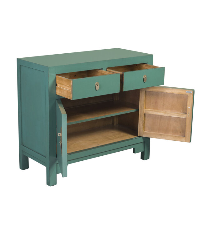 Chinese Kast Pine Green - Orientique Collectie B90xD40xH80cm