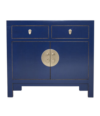 Fine Asianliving Chinese Cabinet Midnight Blue - Orientique Collection W90xD40xH80cm