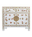 Armadio Cinese Bianco Farfalle Dipinte A Mano - Orientique Collezione L90xP40xA80cm