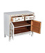 Armadio Cinese Bianco Farfalle Dipinte A Mano - Orientique Collezione L90xP40xA80cm