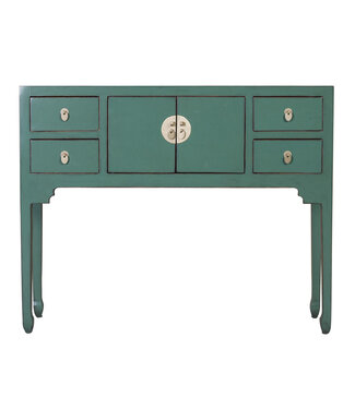 Fine Asianliving Console Chinoise Vert Sapin - Orientique Collection L100xP26xH80cm