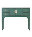 Console Chinoise Vert Sapin - Orientique Collection L100xP26xH80cm