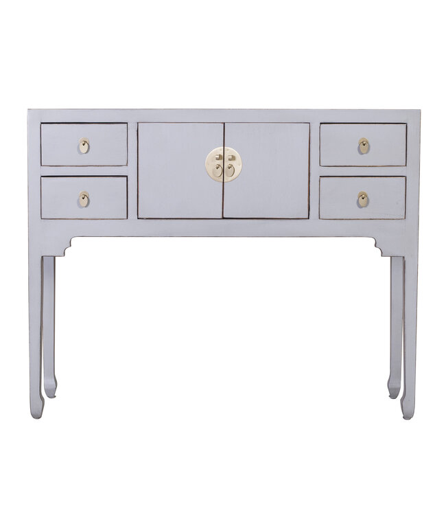 Console Chinoise Gris Pastel - Orientique Collection L100xP26xH80cm