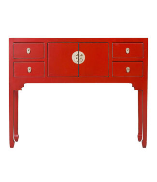 Fine Asianliving PREORDER WEEK 19 Chinese Sidetable Lucky Rood - Orientique Collectie B100xD26xH80cm