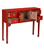 Chinese Sidetable Lucky Rood - Orientique Collectie B100xD26xH80cm