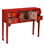 PREORDER WEEK 19 Chinese Sidetable Lucky Rood - Orientique Collectie B100xD26xH80cm