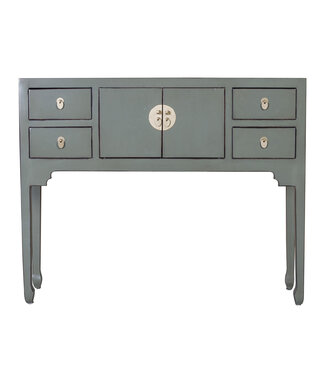 Fine Asianliving Chinese Console Table Olive Grey - Orientique Collection W100xD26xH80cm