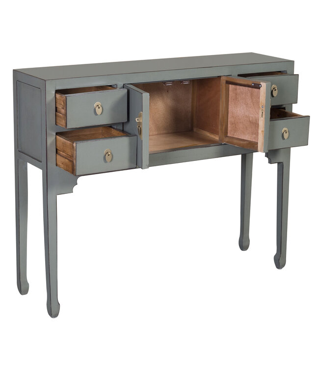 Mesa Consola China Gris Oliva - Orientique Colección An100xP26xAl80cm