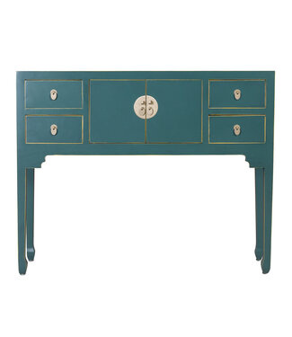 Fine Asianliving Chinese Sidetable Teal - Orientique Collectie B100xD26xH80cm