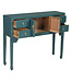 PREORDER WEEK 19 Chinese Sidetable Teal - Orientique Collectie B100xD26xH80cm