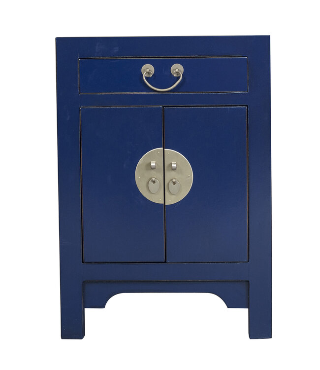 Chinese Bedside Table Midnight Blue - Orientique Collection W42xD35xH60cm