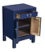 Comodino Cinese Blu Notte - Orientique Collezione L42xP35xA60cm