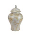 Chinese Ginger Jar White Dragon Hand-Painted D29xH46cm