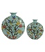 Chinese Vase Porcelain Blue Birds Hand-Painted W32xD12xH34cm