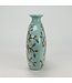 Chinesische Vase Porzellan Blau Vögel Handgemalt B23xT10xH26cm