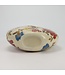 Vase Chinois Porcelaine Blanc Fleurs Peint à la Main L32xP12xH34cm