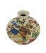 Chinese Vase Porcelain White Flowers Hand-Painted W32xD12xH34cm