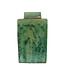 Pot à Gingembre Chinois Porcelaine Vert Fait Main D19xH30cm