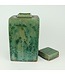 Pot à Gingembre Chinois Porcelaine Vert Fait Main D19xH30cm