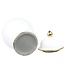 Pot à Gingembre Chinois Porcelaine Blanc Fait Main D25xH46cm