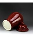 Tarro de Jengibre Chino Porcelana Rojo Hecho a Mano D24xAl44cm