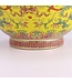 Chinese Vaas Porselein Geel Handgeschilderd D22xH31cm