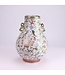 Chinese Vase Porcelain White Hand-Painted D22xH31cm