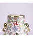 Vase Chinois Porcelaine Blanc Peint à la Main D22xH31cm