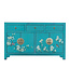 Fine Asianliving Credenza Cinese Turchese Dipinto a Mano - Orientique Collezione L40xP35xA85cm