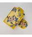 Chinese Gemberpot Porselein Geel Bloemen Handgeschilderd D12xH21cm