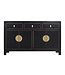 Fine Asianliving Credenza Cinese Onice Nero - Orientique Collezione L140xP35xA85cm