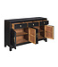 Chinesisches Sideboard Onyx Schwarz - Orientique Kollektion B140xT35xH85cm