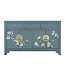 PREORDER WEEK 19 Chinesisches Sideboard Olivgrau Handbemalt - Orientique Kollektion B140xT35xH85cm