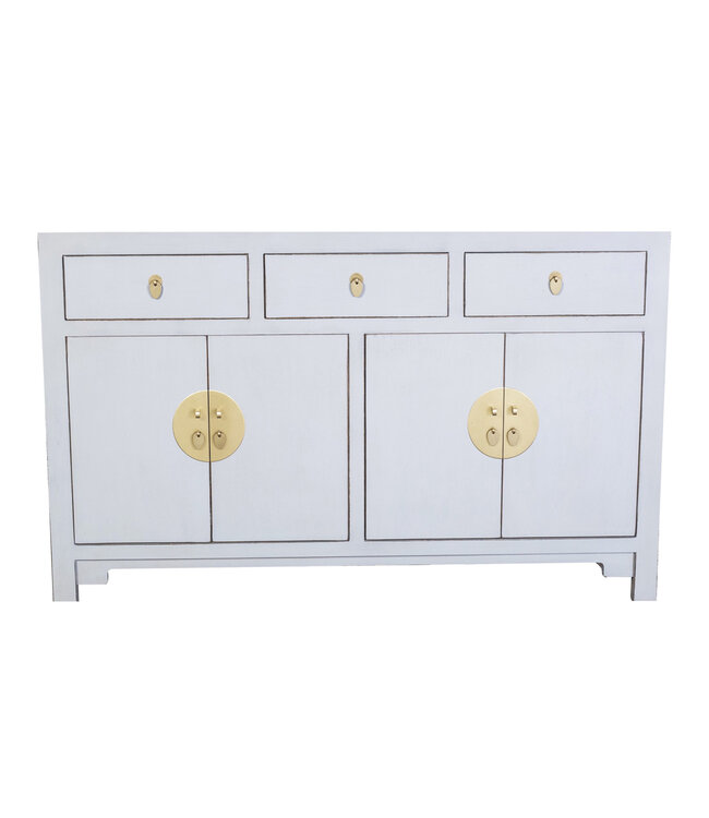 Chinese Sideboard Pastel Grey - Orientique Collection W140xD35xH85cm