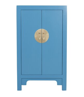 Fine Asianliving Armoire Chinoise Bleu Ciel - Orientique Collection L70xP40xH120cm