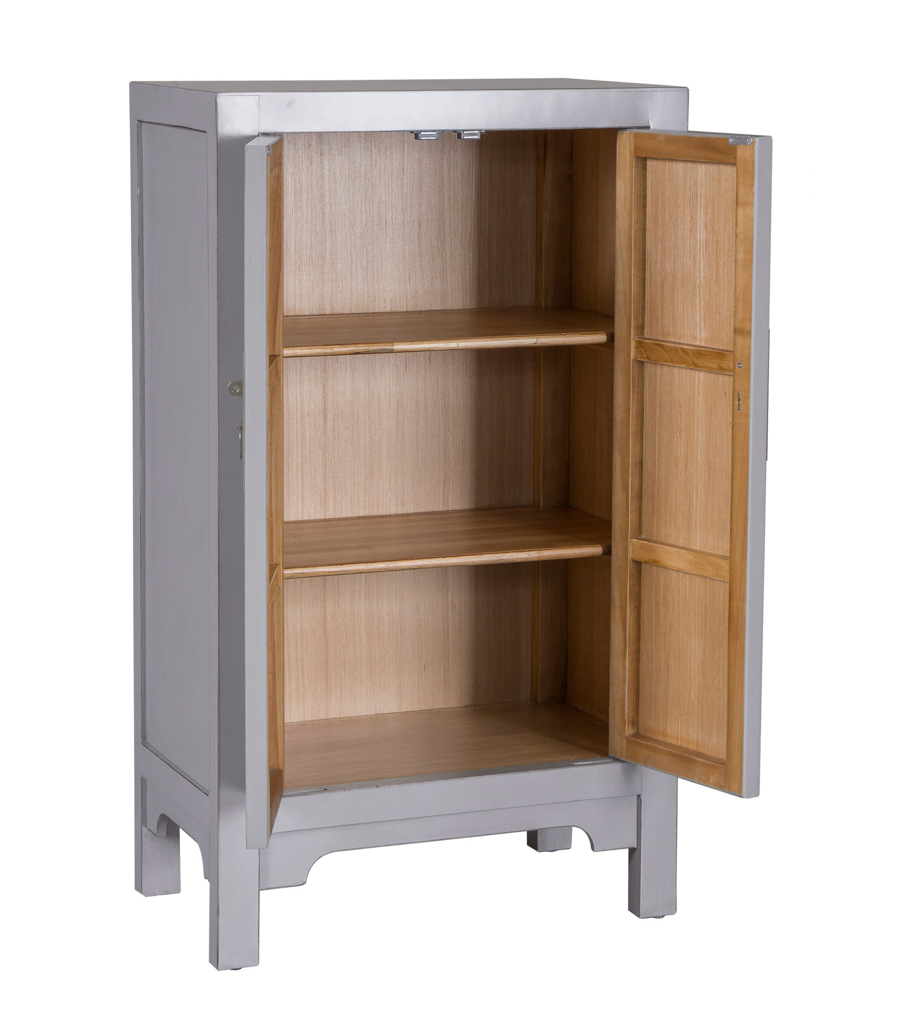 Keukentafel Met De Oorspronkelijke Kast Van De Voetstuk, Gark Grijs Stock Illustratie