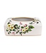 Caja de Pañuelos China Porcelana Blanco Flores An23xP9xAl14cm