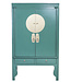 Fine Asianliving Chinese Wedding Cabinet Pine Green - Orientique Collection W100xD55xH175cm
