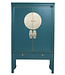 Chinese Wedding Cabinet Teal - Orientique Collection W100xD55xH175cm