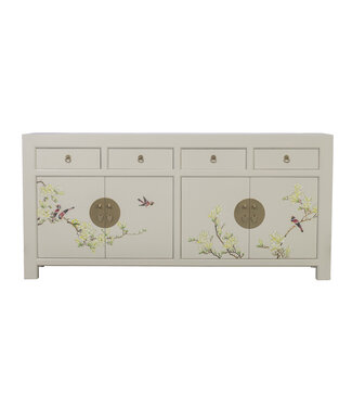 Fine Asianliving Aparador Chino Moonshine Gris Pintado a Mano - Orientique Colección An180xP40xAl85cm