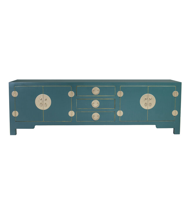 Mueble TV Chino Verde Azulado - Orientique Colección An175xP47xAl54cm